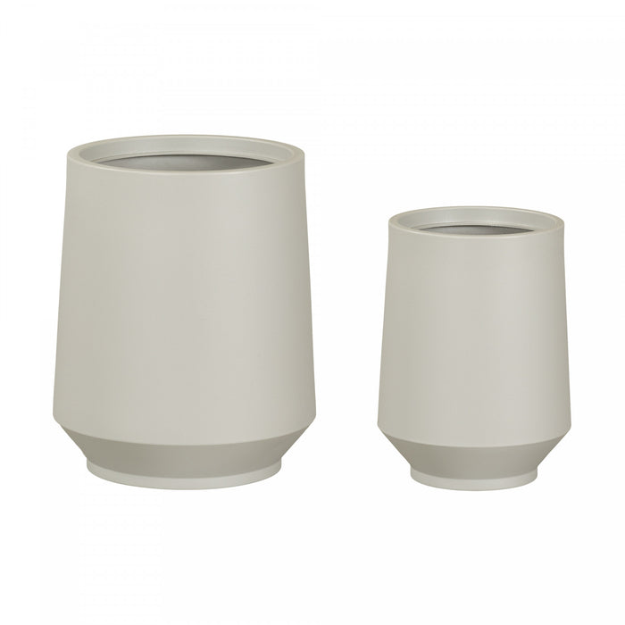 Ensemble 2 cache-pots Dalya - greige