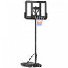 Soozier Panier De Basket Portable Reglable De 9 A 12 Pieds Avec Roues