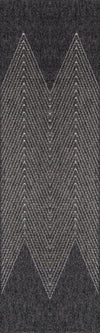 Tapis Contemporain Raven 2'0\" x 6'0\" en Gris