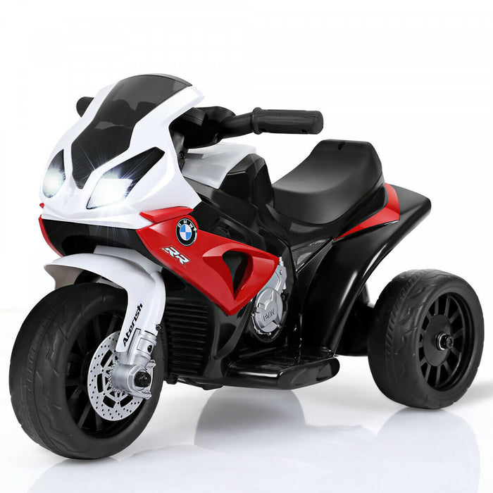 Costway Kids Ride On Motorcycle Bmw Autorise 6v Electrique 3 Roues Velo W / Musique Et Lumiere