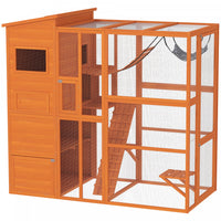 Pawhut Catio Enclos D'exterieur Pour Chat, 76