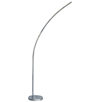 Lampe à pied Gentle Bend de Dainolite avec fini chromé poli et ampoule à DEL de 22 W