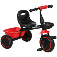 Qaba Tricycle Pour Tout-petits, Filles Et Garcons De 2 A 5 Ans, Velo Pour Enfant Avec Siege Reglable