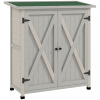 Outsunnyorganisateur D'armoire A Outils. Abri De Jardin En Bois