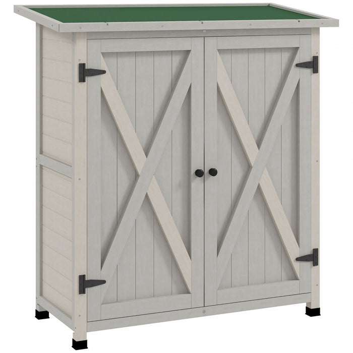 Outsunnyorganisateur D'armoire A Outils. Abri De Jardin En Bois