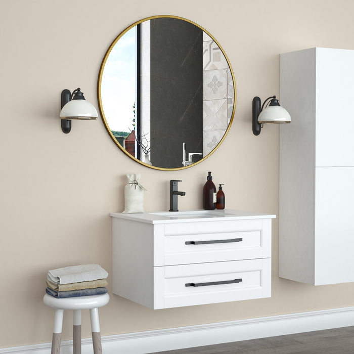 Miroir Halpert de 36 po doré