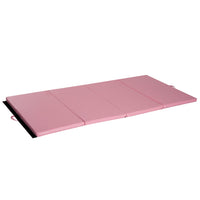 Soozier 4pix6pix2pouce Pu Cuir Gymnastique Culbutage Tapis De Gym Arts Pliant Yoga Exercice Tampon 4