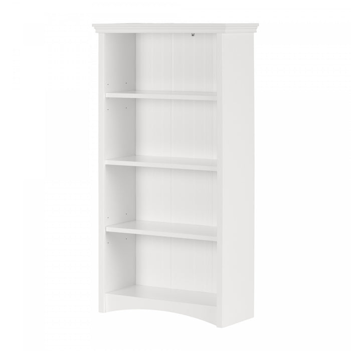 Gascony Bibliothèque 4 tablettes Blanc solide, de Meubles South Shore