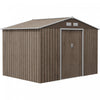 Outsunny Abri De Jardin 9,1' X 6,4' X 6,3' Avec Kit De Fondation En Acier