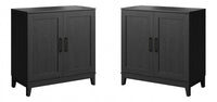  Modulr Armoire D’appoint A 1 Tablette Reglable – Chene Noir