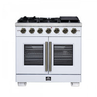  Cuisiniere a gaz blanche Capriasca 36 pouces, 5,36 pi³ – FFSGS6460-36WHT