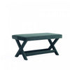 Banc d’appoint Abigail style milieu du siecle moderne en velours vert foret