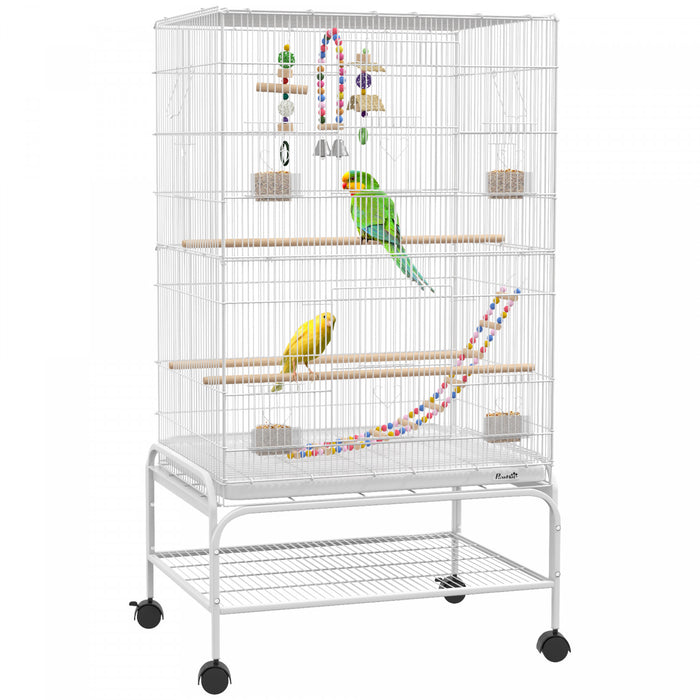 Cage A Oiseaux Avec Support, Pour Perruches Canaris Pinsons