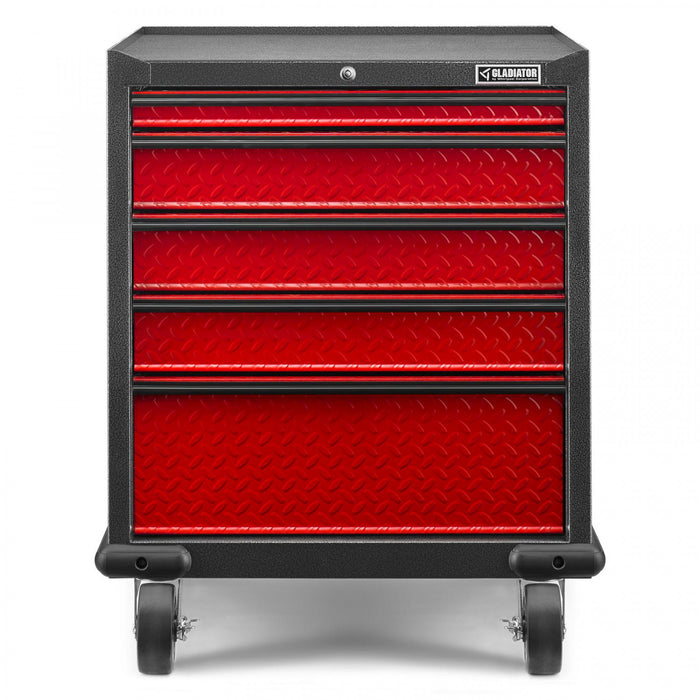Tiroir GearDrawer de série Premier de Gladiator - bande de roulement rouge