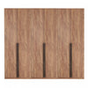 Armoire moderne Lee 3 pieces en brun dore