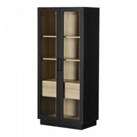  Arum Armoire de cuisine 2 portes contemporaine avec portes Chêne noir et Frêne naturel, de Meubles South Shore