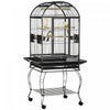 Pawhut 66\" Cage A Oiseaux Cage A Perroquets Pour Perruches Calopsittes Perruches Avec Dessus De Jeu, Support Roulant, Plateau Coulissant, Etagere De Rangement