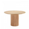 Table a manger ronde Hathaway Modern Industry Chic de 59\" en finition naturelle