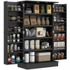 HOMCOM Armoire de rangement avec etageres a 5 niveaux, 12 etageres a epices