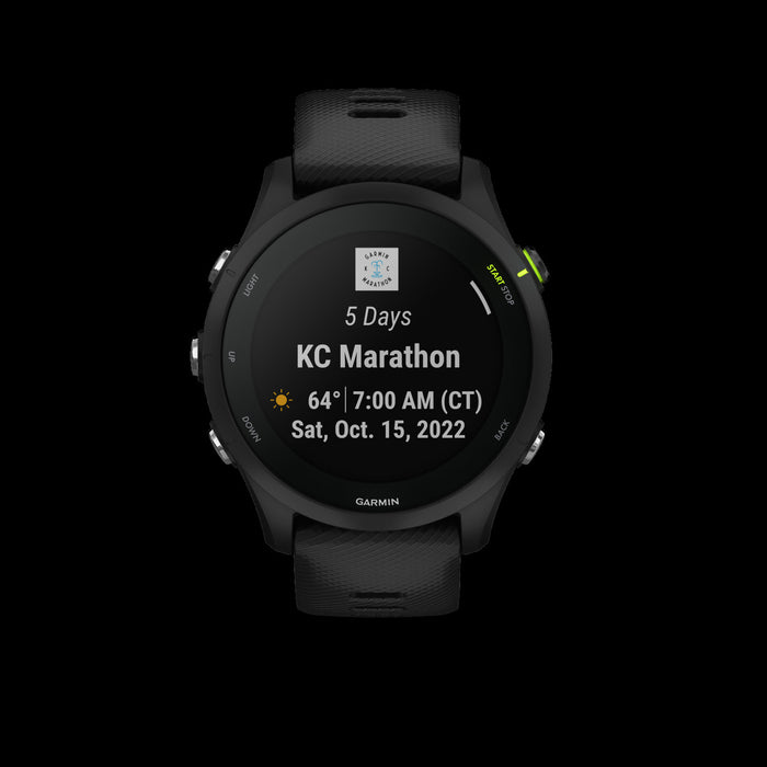 Garmin Forerunner® 255s Music Montre Gps Intelligente - Suivi De La Sante Avec Une Autonomie De 14 Jours - Noir