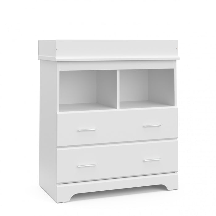 Storkcraft Brookside 2 Commode a langer a tiroirs - Blanc