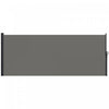 Outsunny Auvent Lateral Retractable 13'x6', Ecran De Confidentialite, Gris