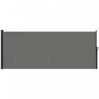 Outsunny Auvent Lateral Retractable 13'x6', Ecran De Confidentialite, Gris