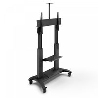  Chariot mobile pour televiseur Kanto MTMA100PL avec etagere reglable et poignees integrees pour televiseurs de 55
