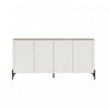 Buffet moderne Abbey 67\" en erable et blanc casse