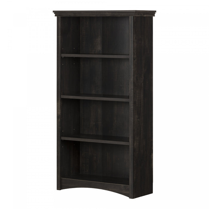 Gascony Bibliothèque 4 tablettes Noir antiqué, de Meubles South Shore