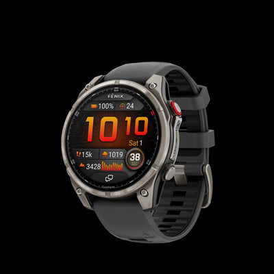 Garmin Fenix 8 Pro 47mm Titanium Pro Smartwatch - Training Wearable, Voice Calls, Running Economy, Garmin Coach Plans, Auto Lap Timing, Dive-Rated Design