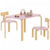 Qaba Ensemble Table et 2 Chaises pour Tout-Petits, Table et Chaises, Rose