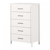  Gravity Commode 5 Tiroirs - Blanc Solide