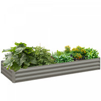Outsunny Lit De Jardin Sureleve Galvanise 95
