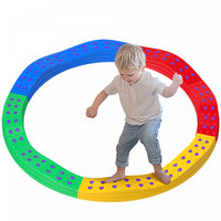 Qaba Poutre D'equilibre Pour Enfants, 8 Pieces De Tremplins D'equilibre Pour Enfants Avec Coussinets