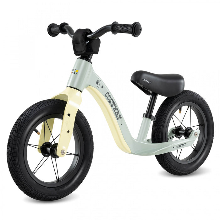 Costway 12 Pouces Magnesium Tout-petit Equilibre Velo Sans Pedale Formation Tout-petit Equilibre Velo Vert