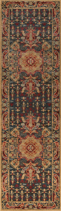 Tapis Traditionnel Sofia 2'3\" x 7'6\" en Bleu