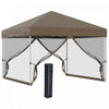 Outsunny 10' X 10' Tente D'exterieur Pop-up Avec Parois En Maille