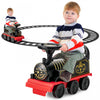 Jouet De Train Motorise Electrique 6v Pour Enfants Sur Train Avec Piste Et 6 Roues Noires