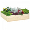 Outsunny 46'' X 46'' Jardiniere En Bois Carre Potager Lit Sureleve Jardin Patio Terrasse Bois De Sapin Naturel