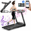 Tapis De Course Pliable Superfit 4,81 Cv Avec Programmes Predefinis Ecran Tactile Voix/application/telecommande