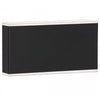 Applique murale Emery de Dainolite en acrylique givré qui diffuse la lumière, avec fini noir mat et ampoule à DEL de 20 W