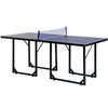 Soozier 1,8 X 0,9 M Table De Ping-pong Compacte De Taille Moyenne Table De Ping-pong Familiale Multi-usages Pliable Sur Pied Bleu