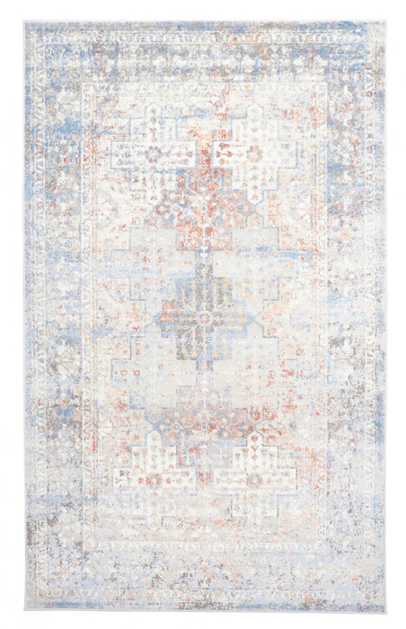 Tapis Traditionnel Leila 5'0\" x 8'0\" en Ivoire