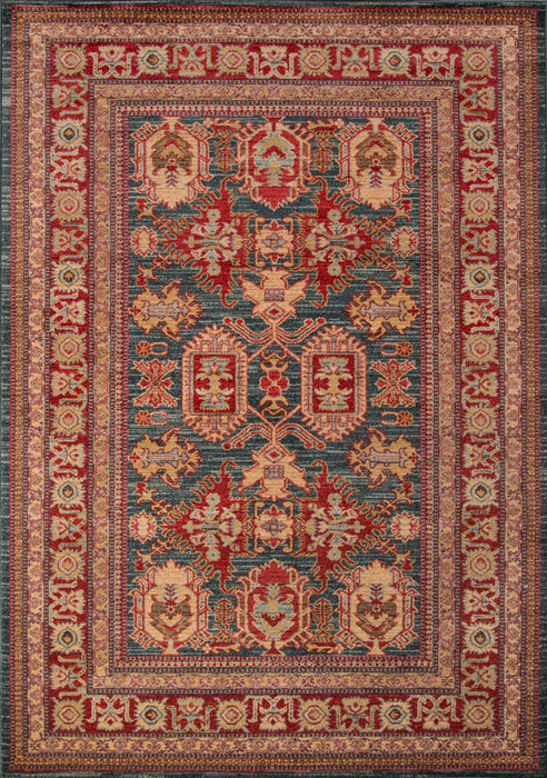 Tapis Traditionnel Lena 9'3\" x 12'6\" en Bleu