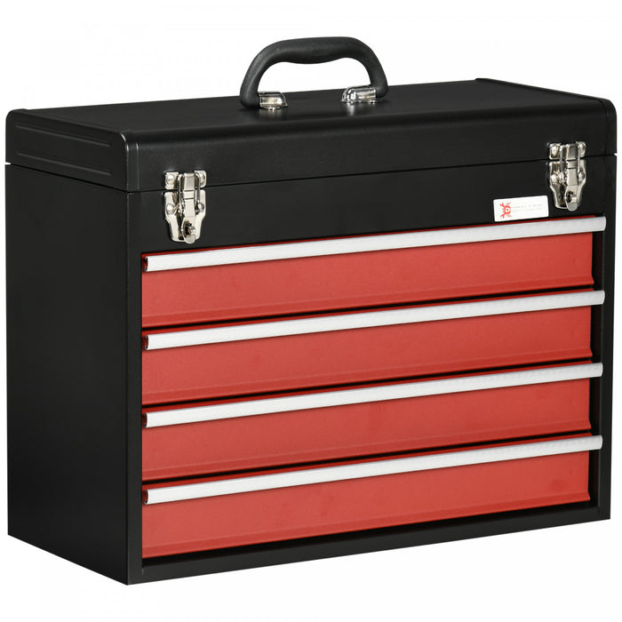 Durhand Boite A Outils En Metal Organisateur De Coffre Avec Tiroirs