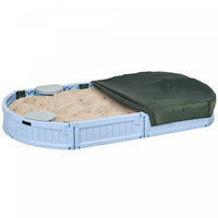 Bac A Sable Pour Enfants Avec Couvercle, Bac A Sable Pour L'exterieur Avec Siege D'angle, Assemblage