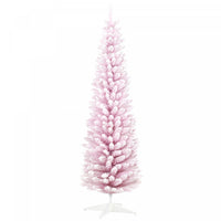 Homcom Arbre De Noel Artificiel Crayon Avec Branches Floquees De Neige