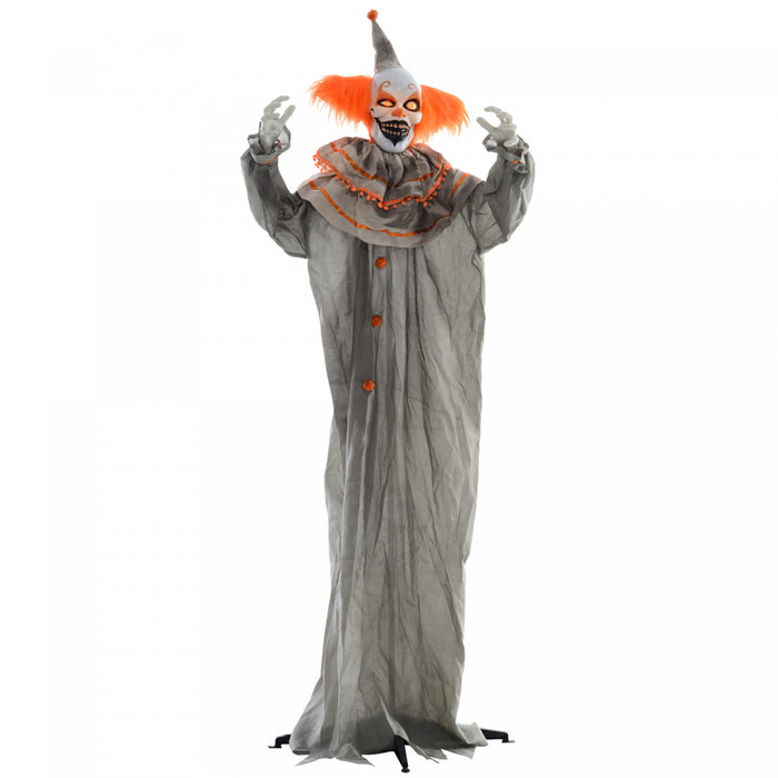 Homcom Clown D'halloween Animatronique Avec Des Yeux Lumineux