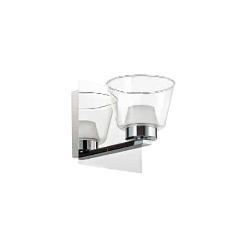Applique murale Vanity de Dainolite avec fini chromé poli et 1 ampoule à DEL